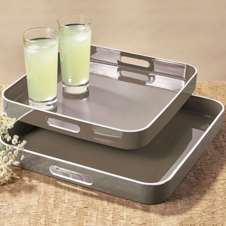 Trina Turk Plastic / Acrylic Tray Set of 2 Wayfair Canada